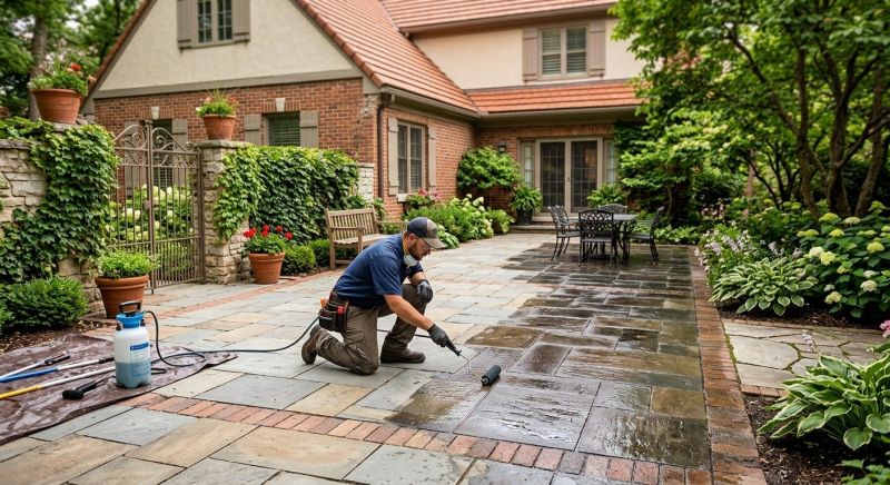 Courtyard Sealing in Kansas City, KS